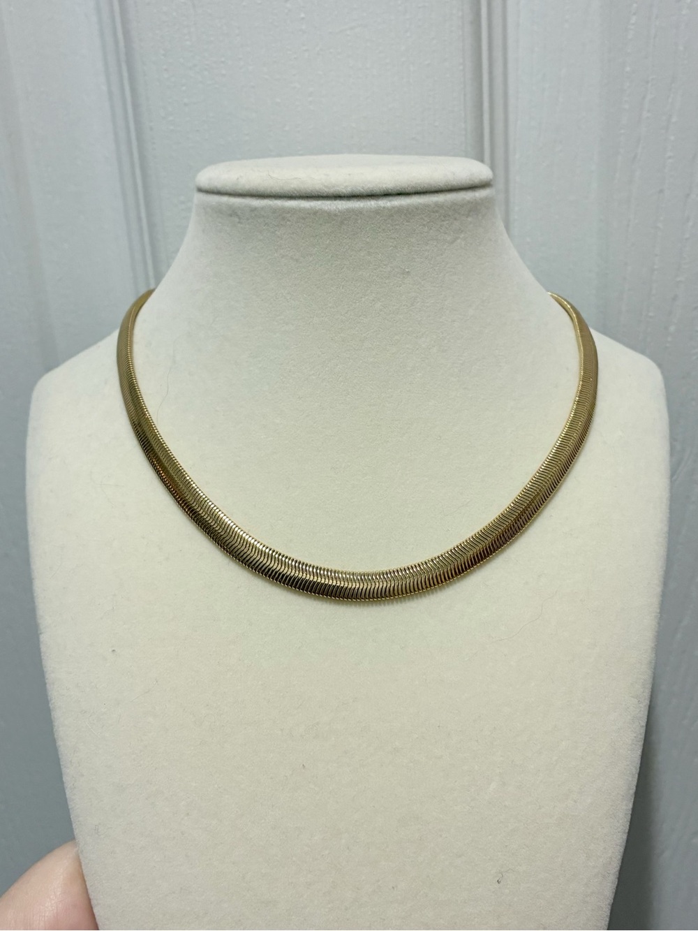 [ nwot ] SugarFix by BaubleBar Gold Herringbone Chain Necklace